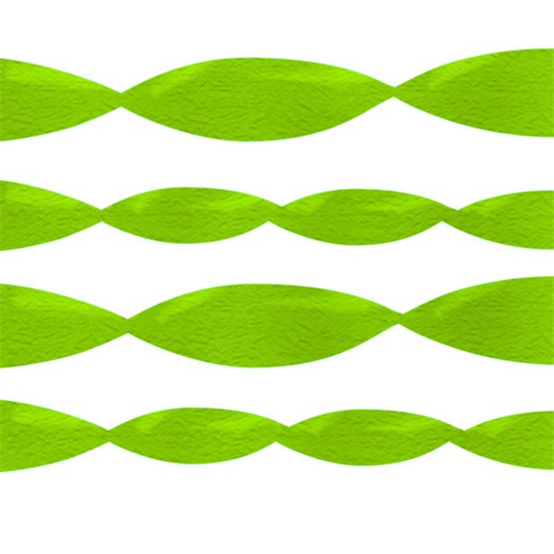 Lime Green Crepe Paper Streamer