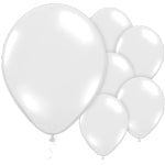 A Pack of 10 Linen White Helium Quality Balloons