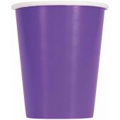 Neon Purple Paper Cups