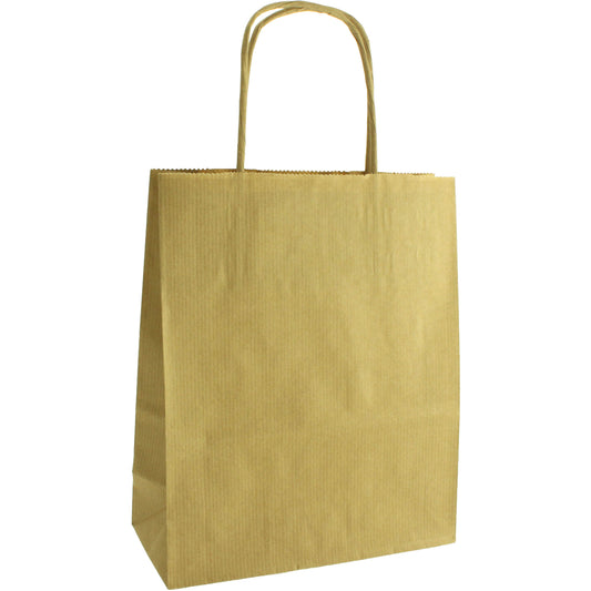 Brown Kraft Paper Party Bag with Twisted Paper Handles