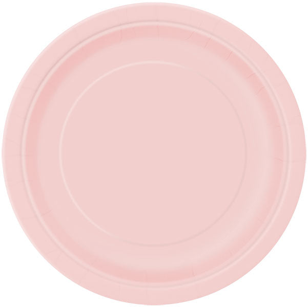 Lovely Pink Paper Plates 23cm - 16pk