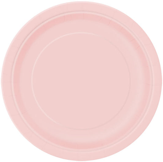 Lovely Pink Paper Plates 23cm - 16pk
