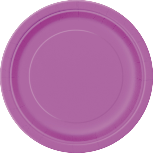 Pretty Purple Paper Plates 22cm - 16pk