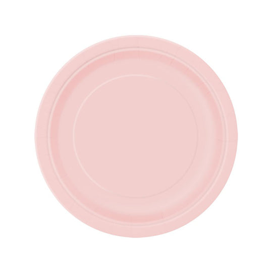 Lovely Pink Paper Plates 17cm - 20pk