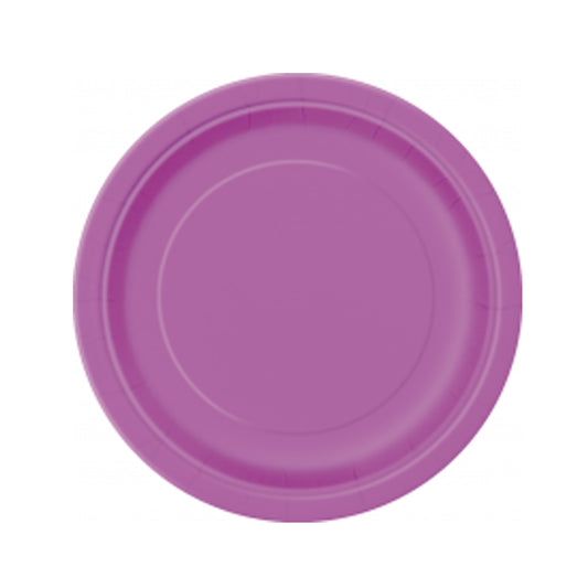 Pretty Purple Paper Plates 17cm - 20pk