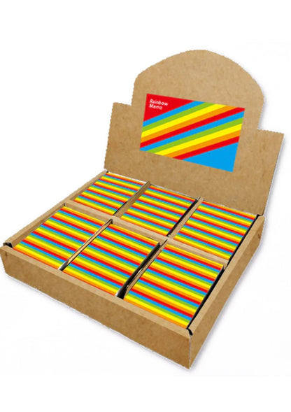 Rainbow Stripe Memo Pad - 40 sheets