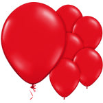 A Pack of 10 Scarlet Red Helium Quality Balloons