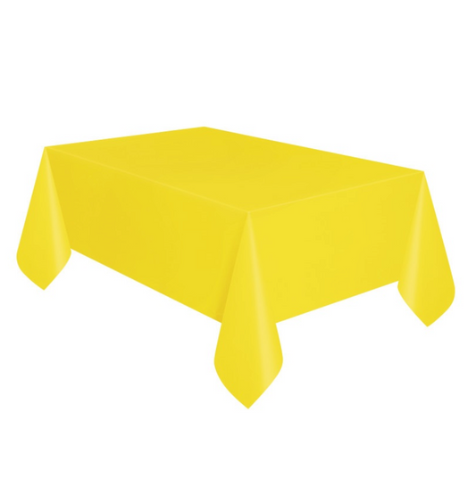 Neon Yellow Plastic Tablecover
