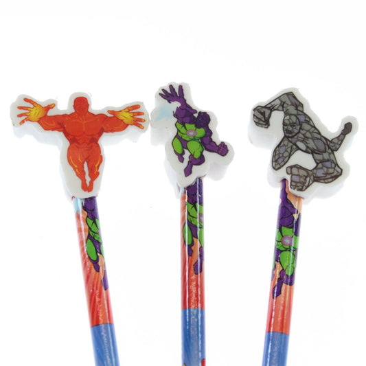 Super Hero Pencil with Eraser Topper - wrapped